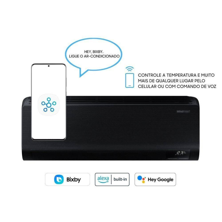 Imagem do produto Ar-Condicionado Samsung WindFree Black Edition 18000 BTUS Inverter Quente e Frio 220V AR18CSECABTNAZ Imagem do produto Ar-Condicionado Samsung WindFree Black Edition 18000 BTUS Inverter Quente e Frio 220V AR18CSECABTNAZ