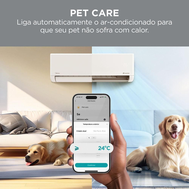 Imagem do produto Ar Condicionado Springer Midea Inverter 12000 BTUS Frio AI Airvolution 220V Imagem do produto Ar Condicionado Springer Midea Inverter 12000 BTUS Frio AI Airvolution 220V