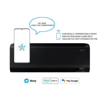 Ar-Condicionado Samsung WindFree Black Edition 18000 BTUS Inverter Quente e Frio 220V AR18CSECABTNAZ Ar-Condicionado Samsung WindFree Black Edition 18000 BTUS Inverter Quente e Frio 220V AR18CSECABTNAZ