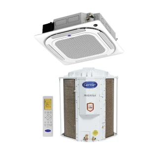 Ar Condicionado Split Cassete 4 Vias Carrier 36000 BTUs Frio Inverter 220V R32 (38CCVF36515MCA)
